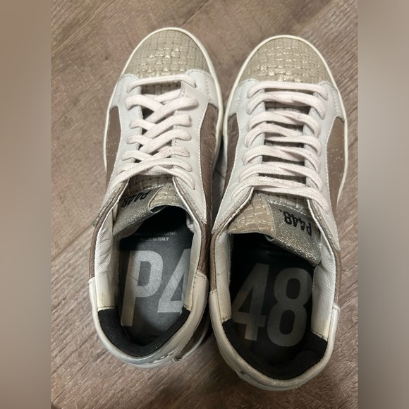 P448 Thea grey sparkle sneaker size 38 women - Picture 8 of 9